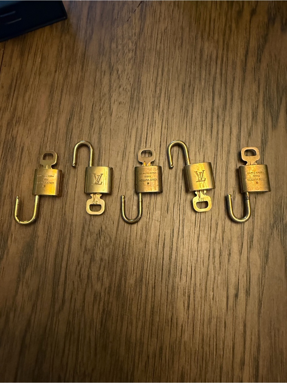 Louis Vuitton Authentic Padlock Lock with Key Gold Brass